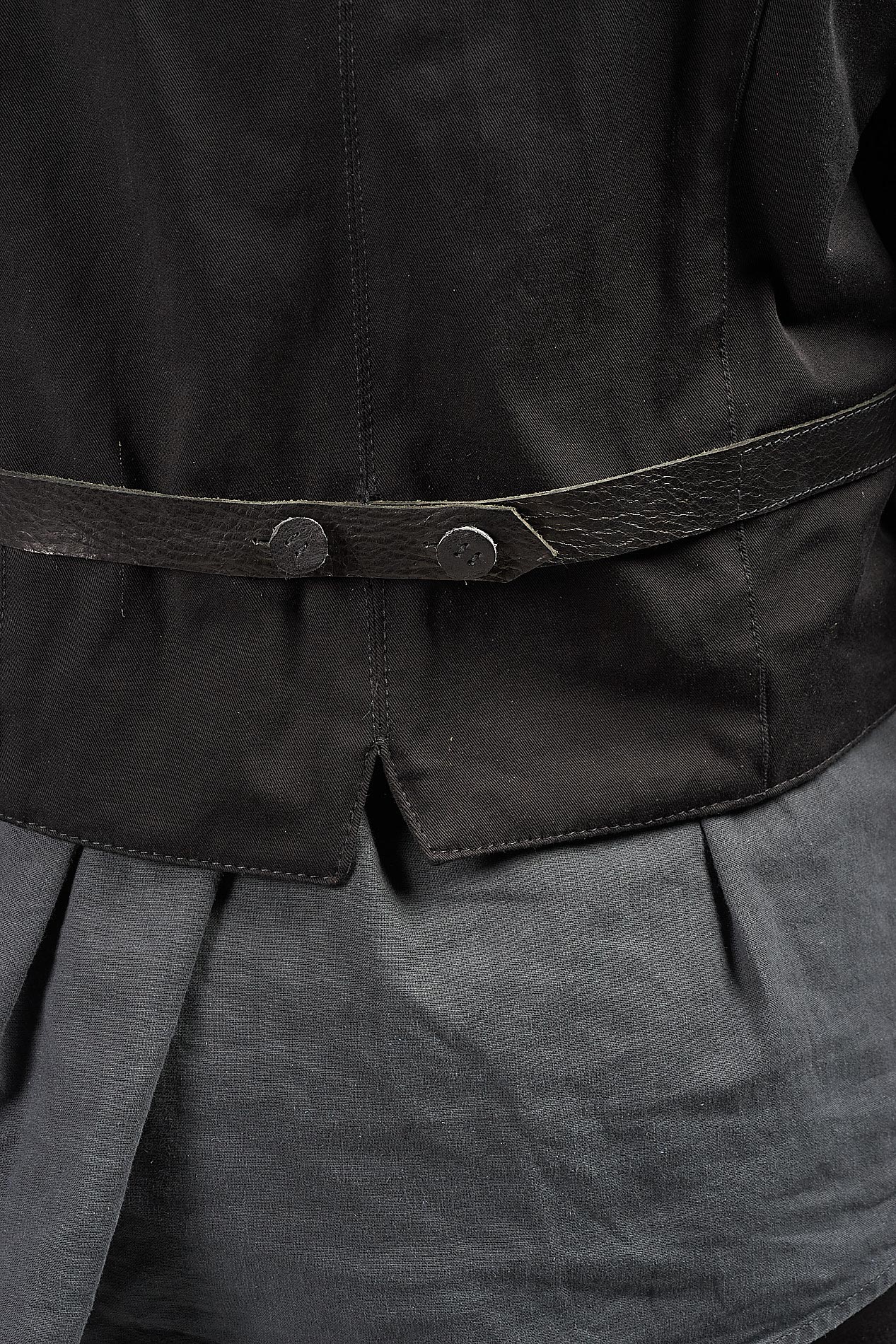 DANIELE BASTA LEATHER AND SILVER JACKET 